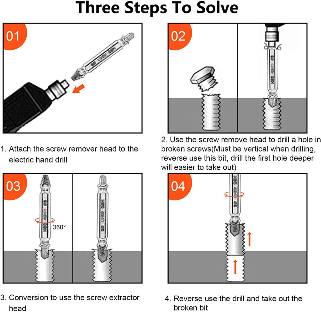 screw extractor guide